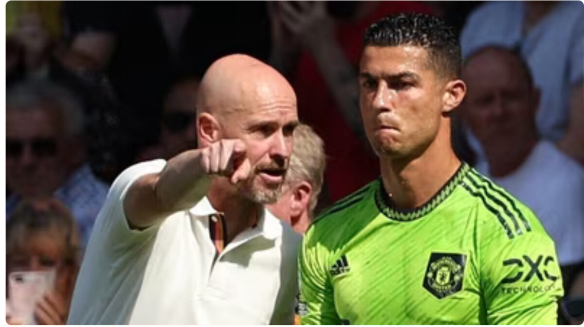 Ronaldo criticizing Erik ten Hag Manchester United